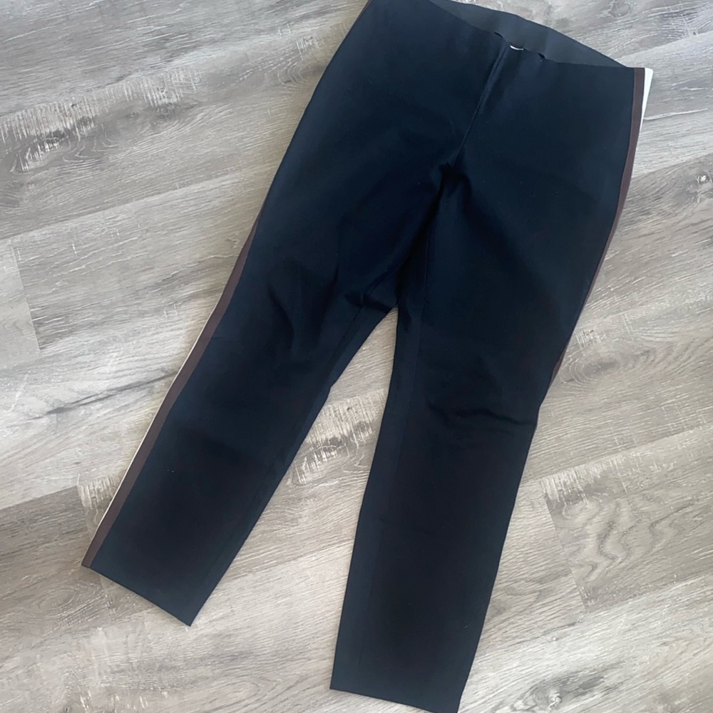 A New Day Striped Side Stretch Waist Straight Leg Pant